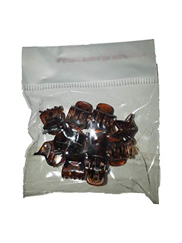 Prendedor de cabelo Infantil Mini Piranha Marrom - 120 Un.