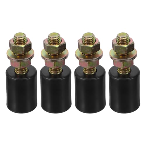 FUNOMOCYA Kit de 4 Rodillos Guía de Nailon para Puerta Corredera 30x40 Mm Negro, Poleas Resistentes para Puertas Corredizas de Armario, Deslizamiento Silencioso y Precisión en