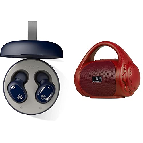 Image of ZEBRONICS Zeb-Sound Bomb 1 TWS Earbuds with BT5.0, Up to 12H Playback, Touch Controls, Voice Assista