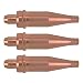 Lot of 3 Victor Cutskill Acetylene Torch Tips, 0-1-101, 1-1-101, 2-1-101