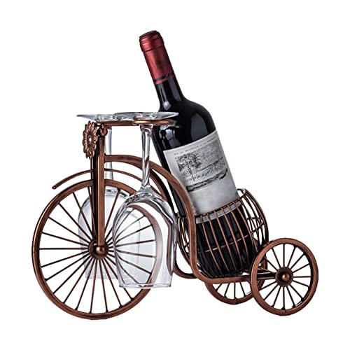 Porte-bouteille à vin en métal pour décoration de bar et maison