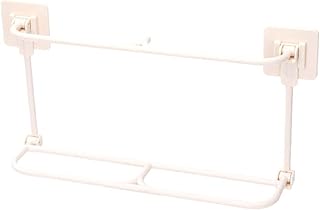 Stojak na buty dwuwarstwowy organizer do przechowywania butów montowany na ścianie trampki organizer na buty beżowy