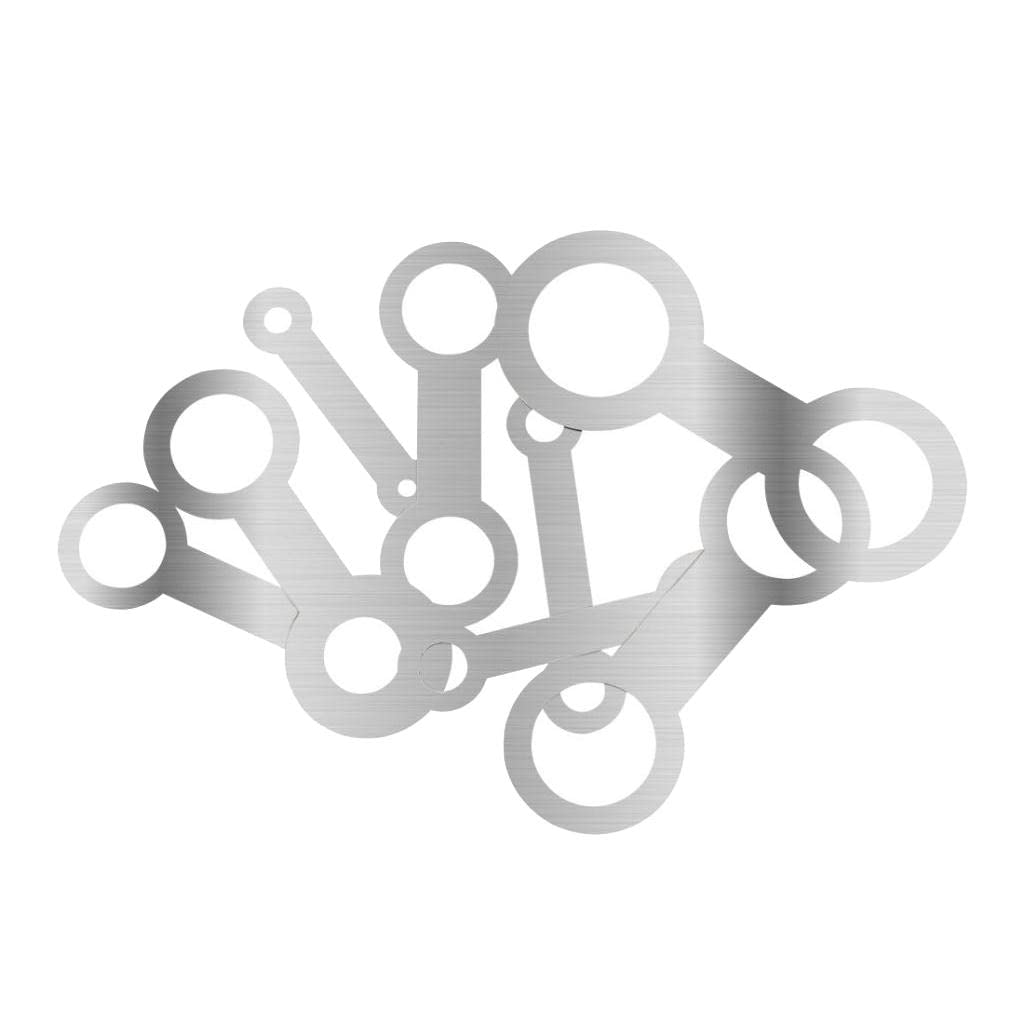 LOVIVER 8 Piezas de Instrumentos de Viento de Madera Almohadillas de Cuero Herramientas de Reparación de Hierro