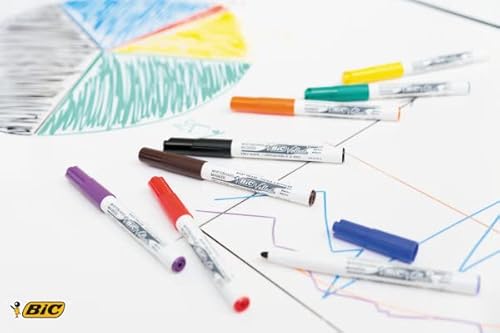 Bic Cf12 Marker Velleda 1741 1 4Rosso - 3