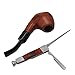 Yosoo 3in1 Smoking Rosewood+Stainless Steel Tobacco Pipe Cleaning Reamers Pipe Scraper Nozzle Cleaner Tamper Tool