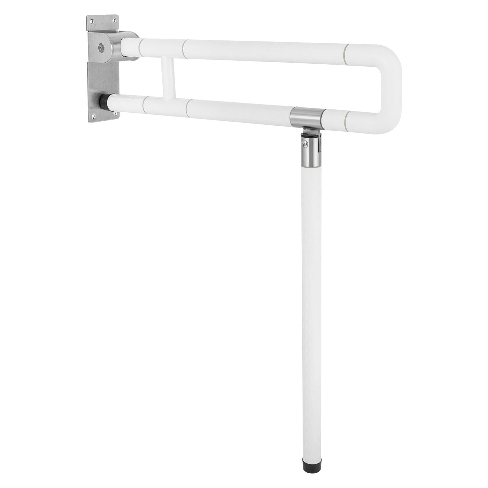 Asidero Ducha Barra de Apoyo for Inodoro de 23,6 Pulgadas, Plegable, de Acero Inoxidable Asidero BañO
