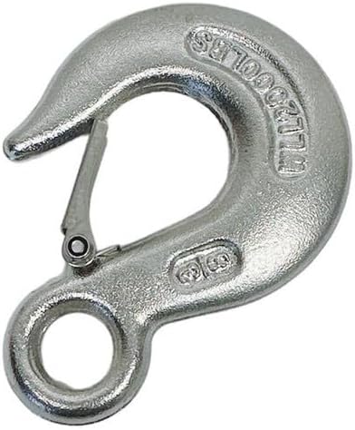 Marine Boat 1/4" Eye Slip Hook WLL 1,000 Lb Drop Forged Stainless Steel T316