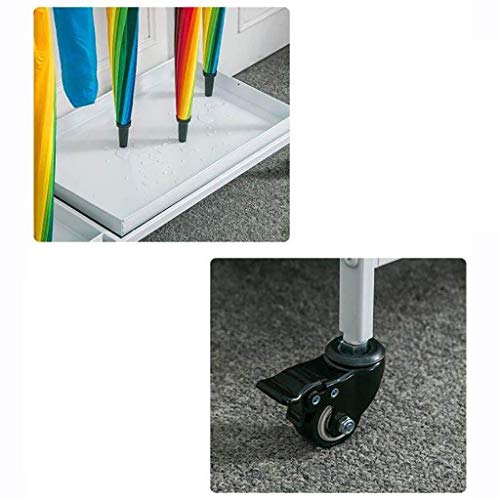 Support de rangement pour parapluie en métal noir robuste de qualité supérieure - 6