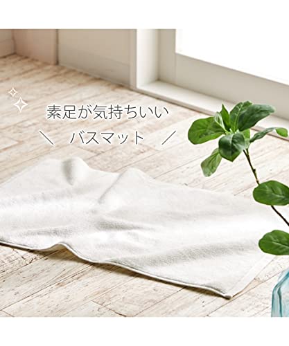 [ニッセン] 浴室足ふきマット 素足が気持ちいいタオル地バスマット同色2枚セット ブラウン (約)40×65cm [3]