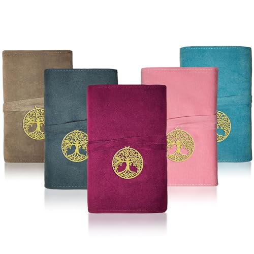 Knana 5Pcs Tarot Card Holder - Velvet Tarot Card Storage Bag, Tarot Bags and Pouches, Tarot Accessories - Tree