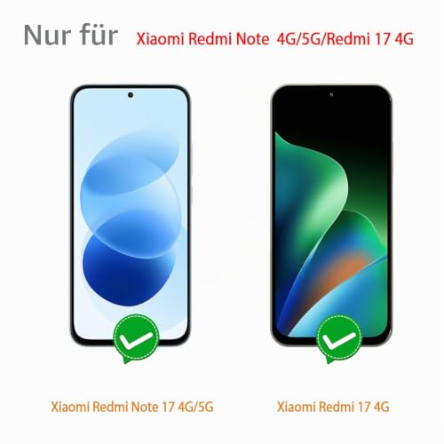 WFTE [2 Stück Schutzfolie für Xiaomi Redmi Note 17 4G/5G / Redmi 17 Panzerglas Glasfolie 9H Härte, Anti-Kratzen… – Ansicht 2