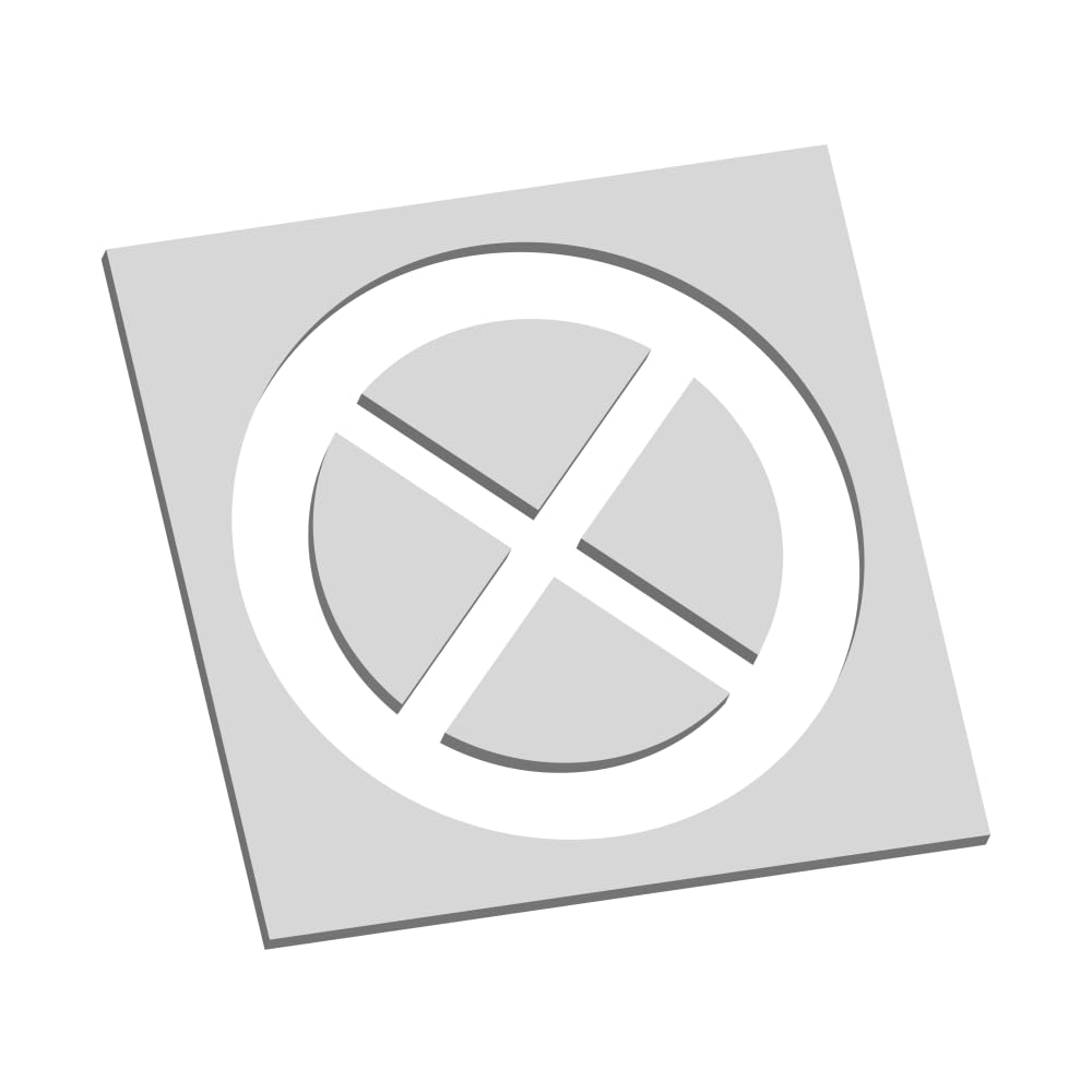 Signalétique.biz France - Pochoir Arrêt et Stationnement Interdits PVC 5 mm, Format 800 x 800 mm