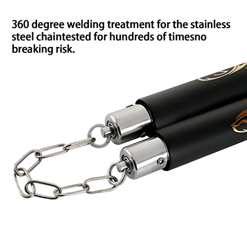 Topoint Nunchuck, 2 Pairs Safe Foam Rubber Training Nunchucks/Nunchakus With Steel Chain For Kids & Beginners Practice And Training #TOP5