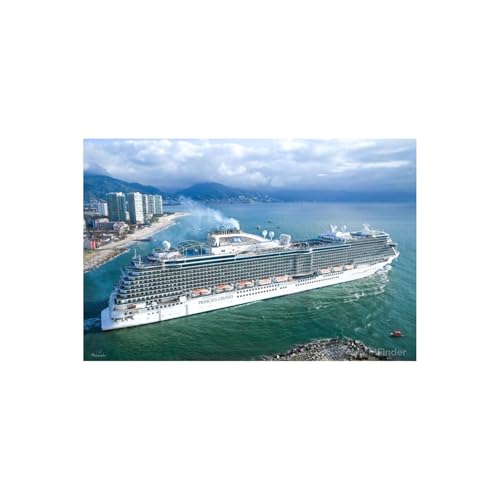 Old Modern Handicrafts American Discovery Princess (Royal-Class) Cruise Ship 30 Inches Model (30L x 6W x 6H) – Handmade Nautical Décor Gift