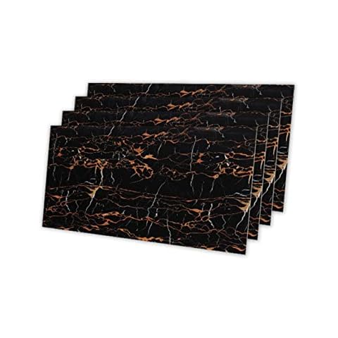 IZODEKOR | Wandverkleidung Marmoroptik-Granitoptik, 3D-Wandpaneele im Marmordesign, Alternative zu Badfliese, 120x 60 cm, 4 Stück | Dragon Cover