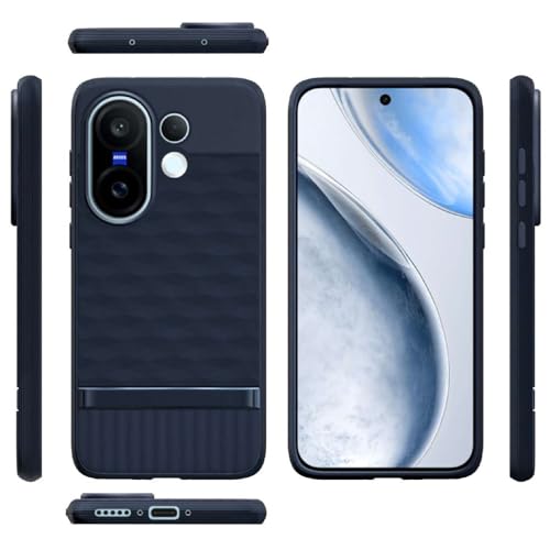 Image of Shockproof Case for Vivo X200 FE 5G | Full Camera Protection | TPU Flexible Back Cover for Vivo X200 FE 5G (Steel Blue)