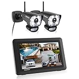 CasaCam VS1002 Wireless Security Camera System with AC Powered HD Spotlight Cameras and 7