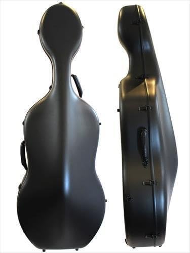 Light 4/4 Cello Hard Case, Composite Carbon Fibre, MATT BLACK