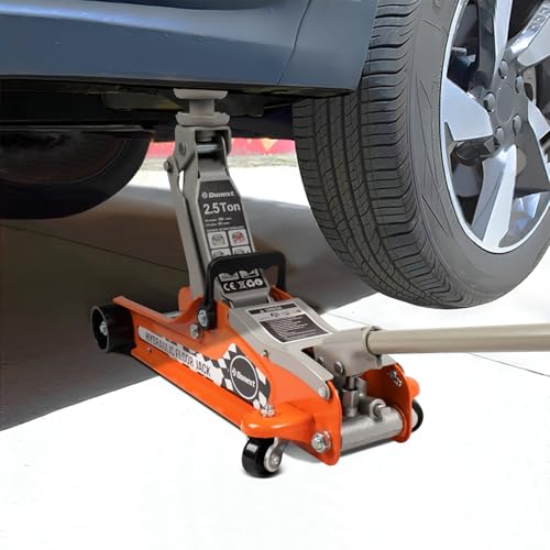 Image of Donext 2.5 Ton Low Profile Racing Floor Jack, Heavy Duty Steel Construction, Lifting Range 3.35 inch-14.17 inch