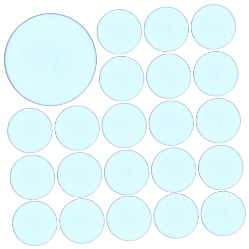 Abaodam 100pcs Transparent Bingo Chips Plastic Counting Discs for Poker Games Efficient Game Markers for Math Learning and Tracking Scores