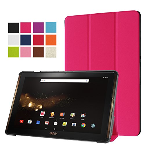 Acer Iconia Tab 10 A3-A40 Case, Pasonomi Ultra Slim Lightweight PU Leather Folio