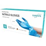 HAUTFREUNDLICH & LATEXFREI & Puderfrei: Die EUROPAPA Einweghandschuhe aus Nitril sind latexfrei sowie puderfrei. Sie sind eine hervorragende Wahl und eine hautverträgliche Alternative für Latexallergiker und Menschen mit sensibler Haut.