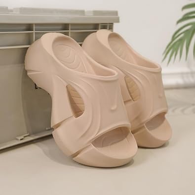 Women's Platform Sandals Summer,Cozy Wedges Non Slip Shower Slides Beach Sandals,Women Lightweight Home Chunky Summer Slides