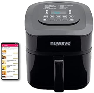 NUWAVE Brio 7-in-1 Air Fryer Oven, 7.25-Quart with One-Touch Digital Controls, Non-Stick Air Circulation Riser & Reversible Rack Included