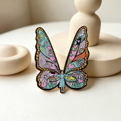 Image of 9-piece creative singer enamel pin set with storage box. Suitable for concerts. Era pins and friendship brooches are for collection and decoration. They are peripheral gifts for music lovers and fans of their lovers