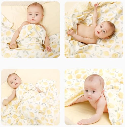 Image of Baby Nursery Bed Blankets Ultra Soft Double Layer Mini Blanket Minky Blanket Receiving Blankets Shower Gifts(Cow,30 * 47in)