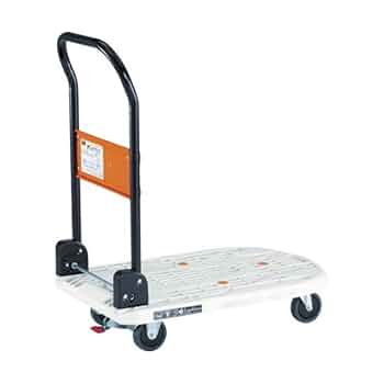 Amazon | TRUSCO 軽量樹脂製運搬車「カルティオ」780X490(白