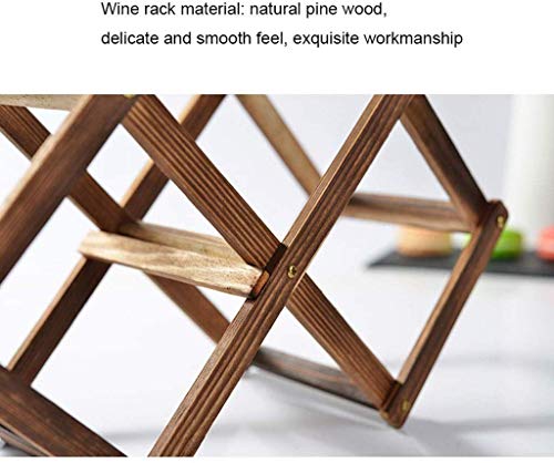 Soporte para botellas de madera para encimera Beige miniatura 3