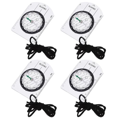 Set de 4 brújulas portátiles para senderismo