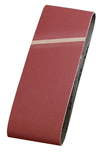 Kwb Abrasive Belts 105X620 mm Made of Special Corundum with Grit 150, Special Glueing and Flexible Cotton Fabric for Medium-Fine Sanding of Wood and Metal