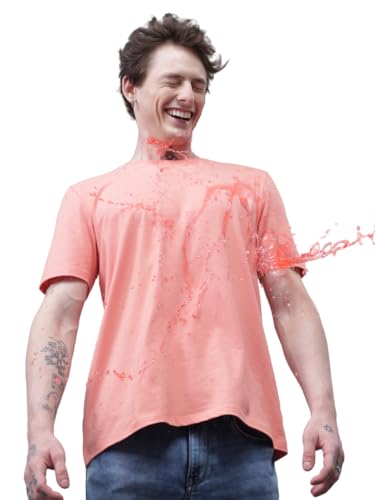Image of TURMS Men's Casual Solid Round Neck T-Shirt, Odor Control, Stretchable & Breathable, Cotton Rich Fabric, Half Sleeve