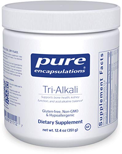 Pure Encapsulations - Tri-Alkali - Mineral Citrates with Vitamin D3 to Support Bone Health, Kidney Function, and Acid-Alkaline Balance - 12.4 Ounces