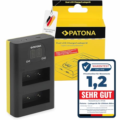 PATONA LCD Chargeur USB-C pour NP-W126S NPW126 NP W126s W126 Batterie Compatible avec Fujifilm FinePix HS 30EXR 50EXR XM5 X100F X100V X100VI XA1 XA2 XA3 XA5...