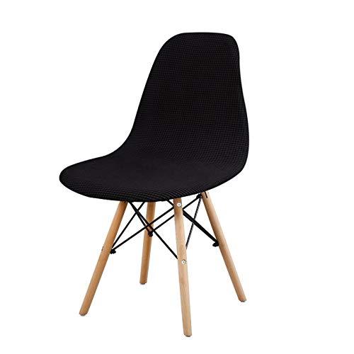 Covers Reusable Eames Chair Slipcovers Eiffel Inspired Dsw Elasti Chair Cover Lounge Armless Tulip Chair Protector Set Of 4,black