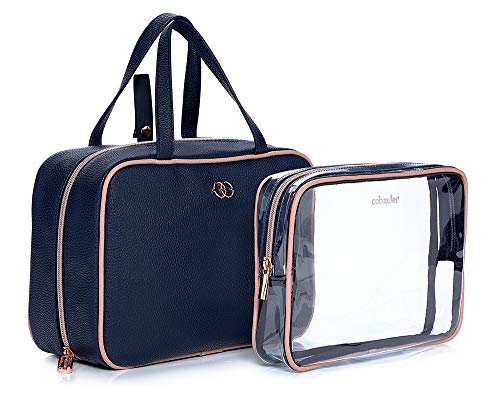 Caboodles CAB00052D Life & Style Hanging Travel Tote, Multi Pocket Toiletry Bag with Removable Clear Toiletry Pouch Hanging Travel Tote, One Size
