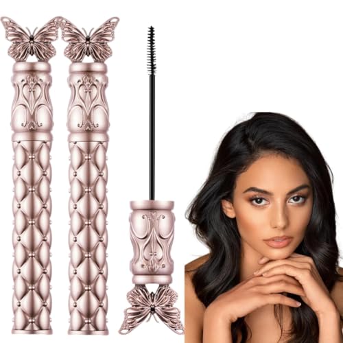 Image of 2pcs Sensitive Waterproof Mascara Black,Ultra Fine Lengthening Mascara