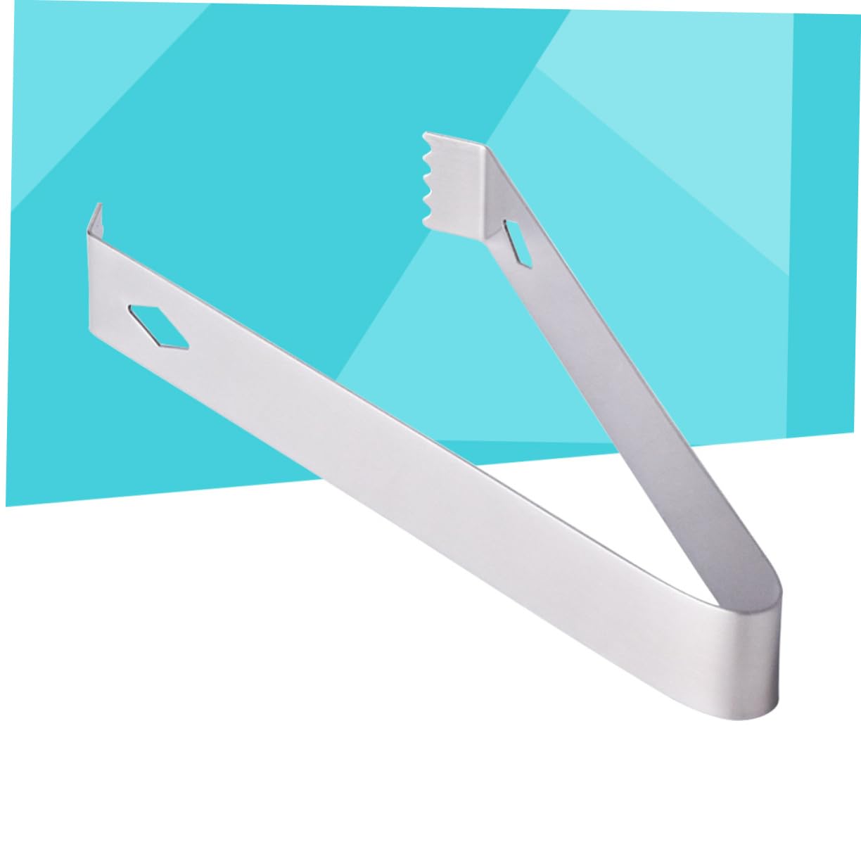 PRETYZOOM Ice Clamp Stainless Steel Ice Tongs Versatile Bar Home Kitchen Ice Clip Folder