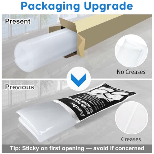 AECHY Silicone Mat for Worktops, 90 x 60 x 0.2cm, Highly Transparent - Image 2