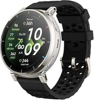 Amazfit Active 3 Premium 45mm Smartwatch GPS Running, AMOLED 1,32” Vetro Zaffiro, Batteria 12gg, 4GB, NFC, Mappe Offline, 170+ sport, 5 ATM, Cardiofrequenzimetro e Fitness Tracker per Android e iPhone