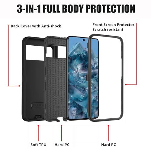 Coque de protection Google Pixel 8 Pro robuste antichoc de qualité militaire Psaume - 4