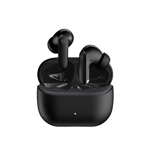 SoundPEATS Q3 Pro TrueWireless Earbuds, Active Noise Cancelling, 13mm Driver, 42H Playtime, Bluetooth 6.0 Earphones with 4-Mic Clear Call, IP55 Waterproof Workout/Travel Black