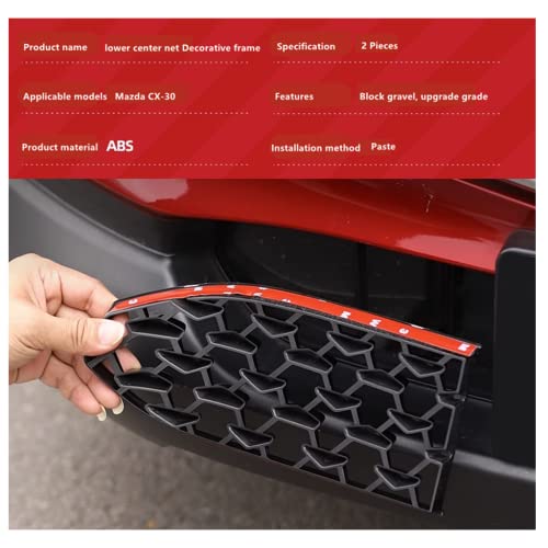 Image of Mazda CX30 Front Grill Insert for 2020-2026 Mazda CX-30 Accessories ABS Material Front Mesh Grill Compatible with 2020 2021 2022 2023 2024 2025 2026 Mazda CX30 (300MM for CX30 Grilles)