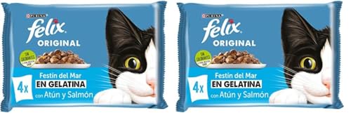 Purina Felix Gelatina Comida Húmeda para Gato Adulto Pack Surtido...