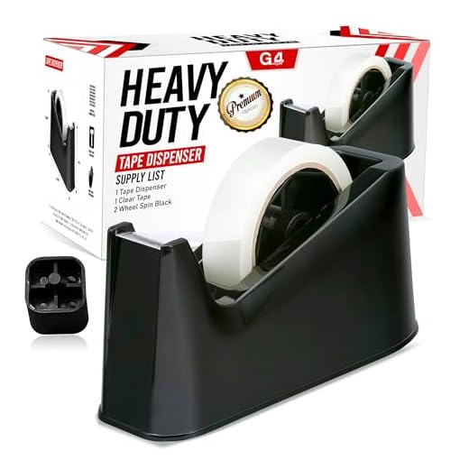 Heavy Duty Tape Dispenser with Cutter