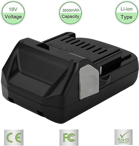 Image of 3.0Ah 18V Battery for Hitachi BSL1815X BSL1815S BSL1830 BSL1830C 330139 330557 339782 Replacement Battery Slide Style