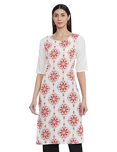 Image of 1 Stop Fashion Women's Crepe Regular Kurta
